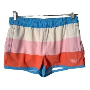 Tyler’s of Austin Women’s Swim Shorts Multi Stripe Size S